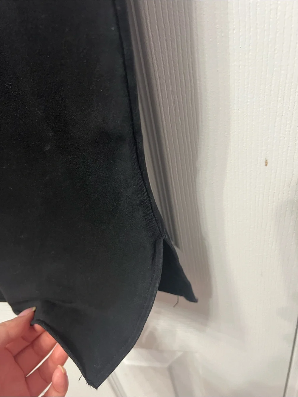 YAKIRA BELLA   Black Drawstring Midi Skirt